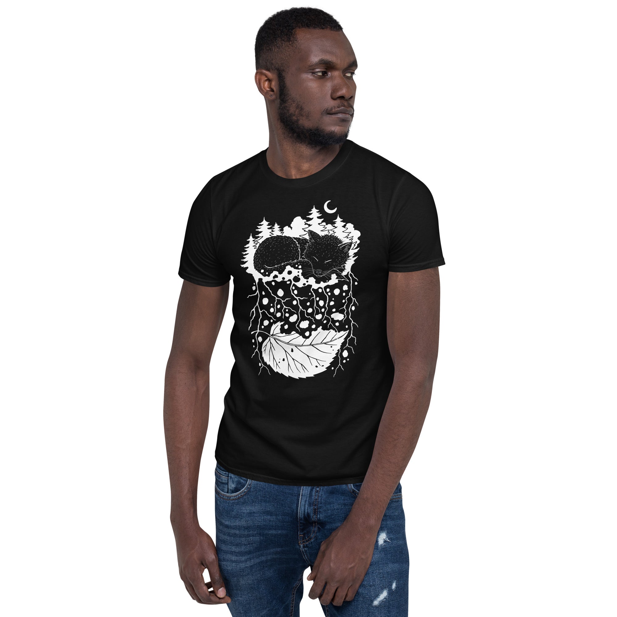 Stardust, Black & White, Unisex T-Shirt