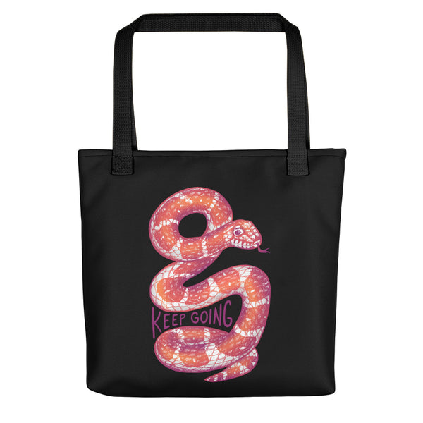 Keep Going Snake Tote Bag