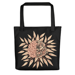 Brain Flower in Cream Tote Bag