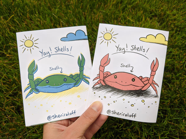 Shells Mini Zine - available in two color palettes!