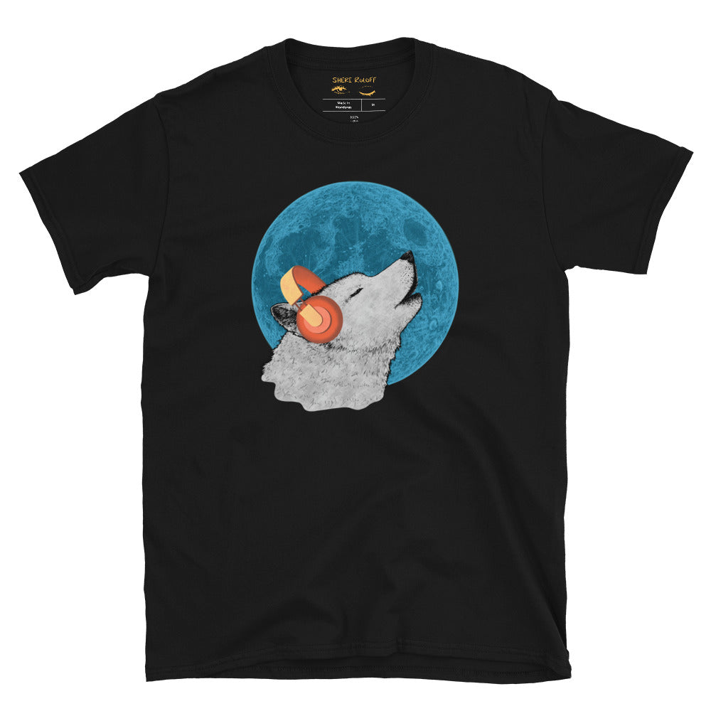 Wolf Vibe with Blue Moon Unisex T-Shirt