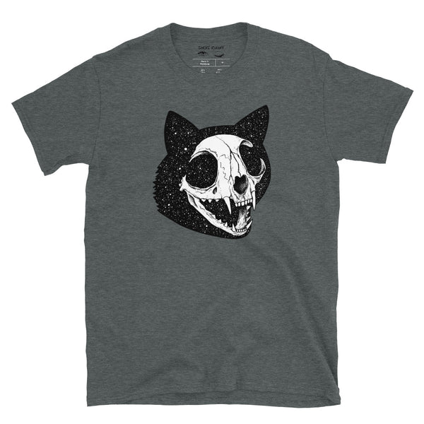 Cosmic Cat Skull Unisex T-Shirt