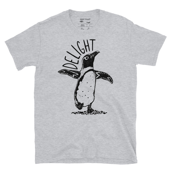 Delight Black & White Penguin Unisex T-Shirt