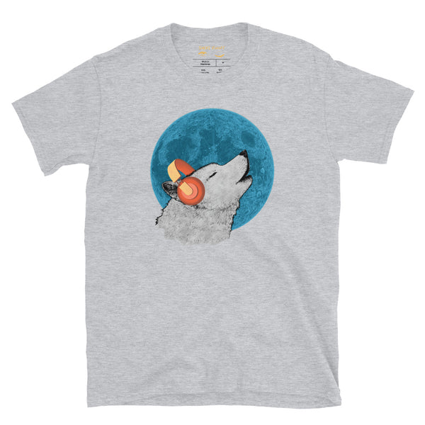 Wolf Vibe with Blue Moon Unisex T-Shirt