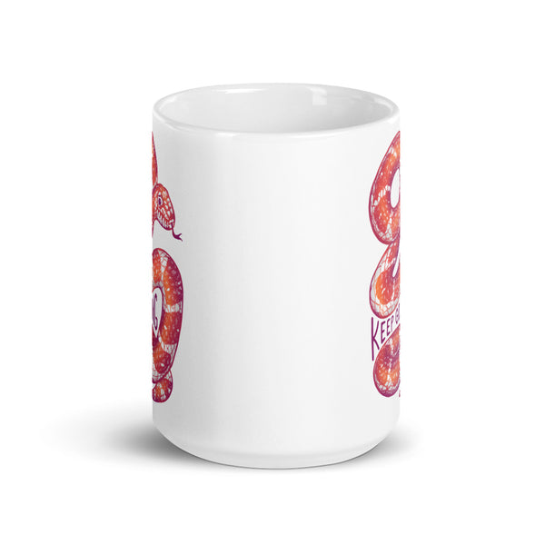 Keep Going Colorful Snake Mug