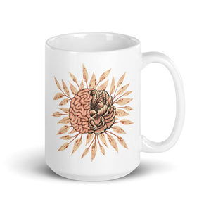 Brain Flower in Cream Mug